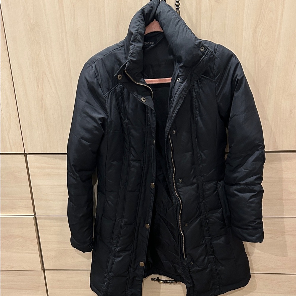 Banana Republic Black Quilted Jacket size XS